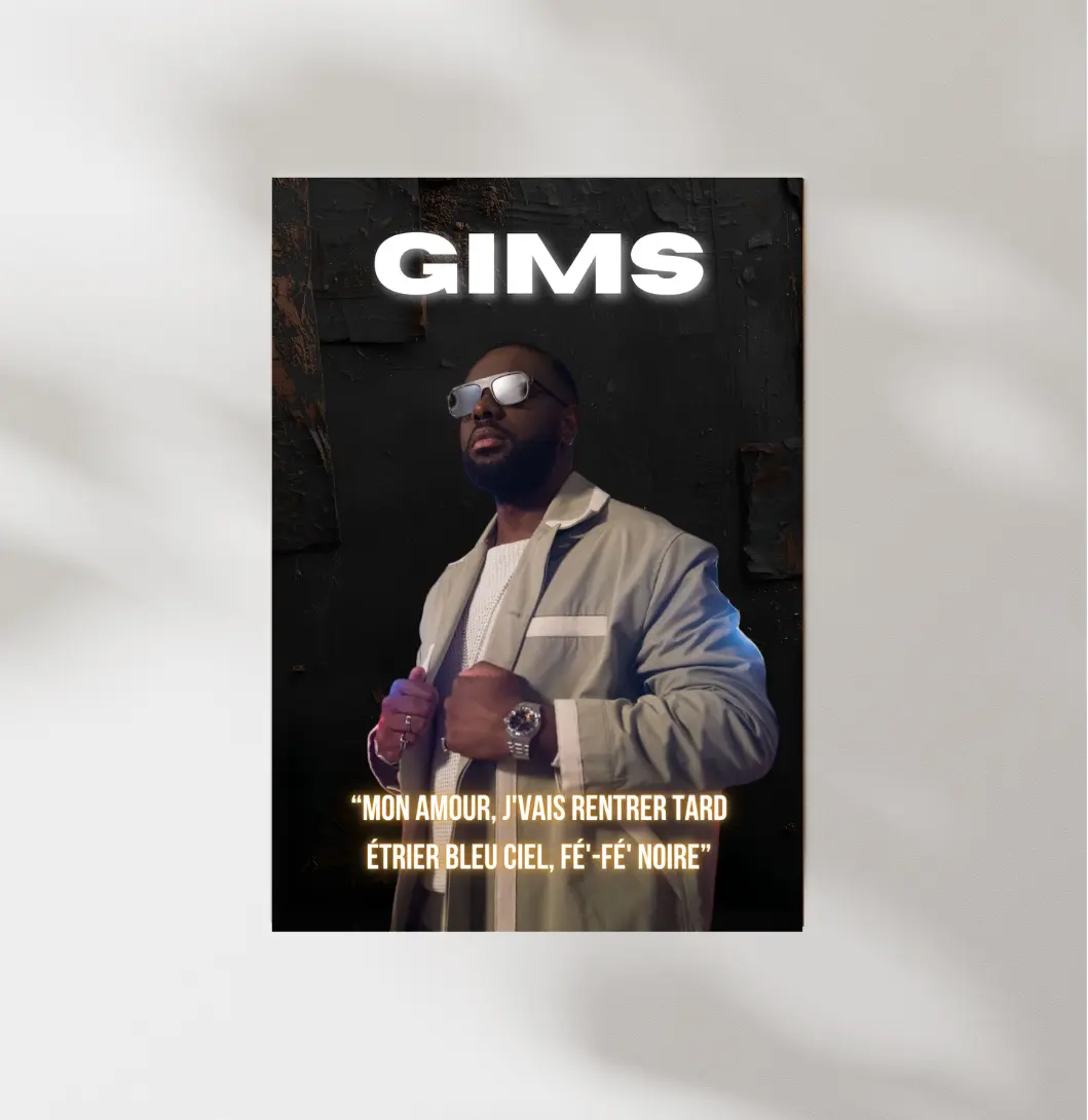 Poster Gims Rapwords
