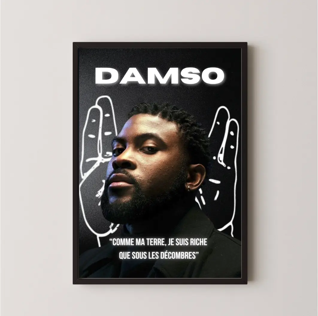 Poster Damso Rapwords