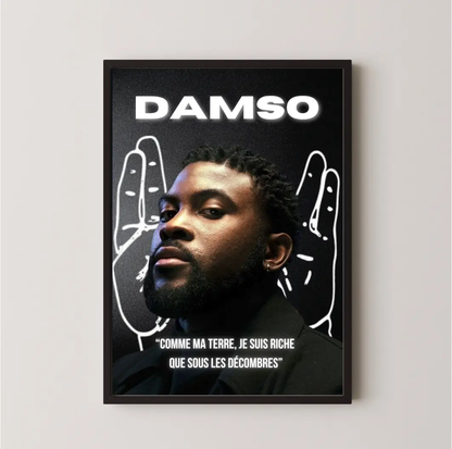Poster Damso Rapwords