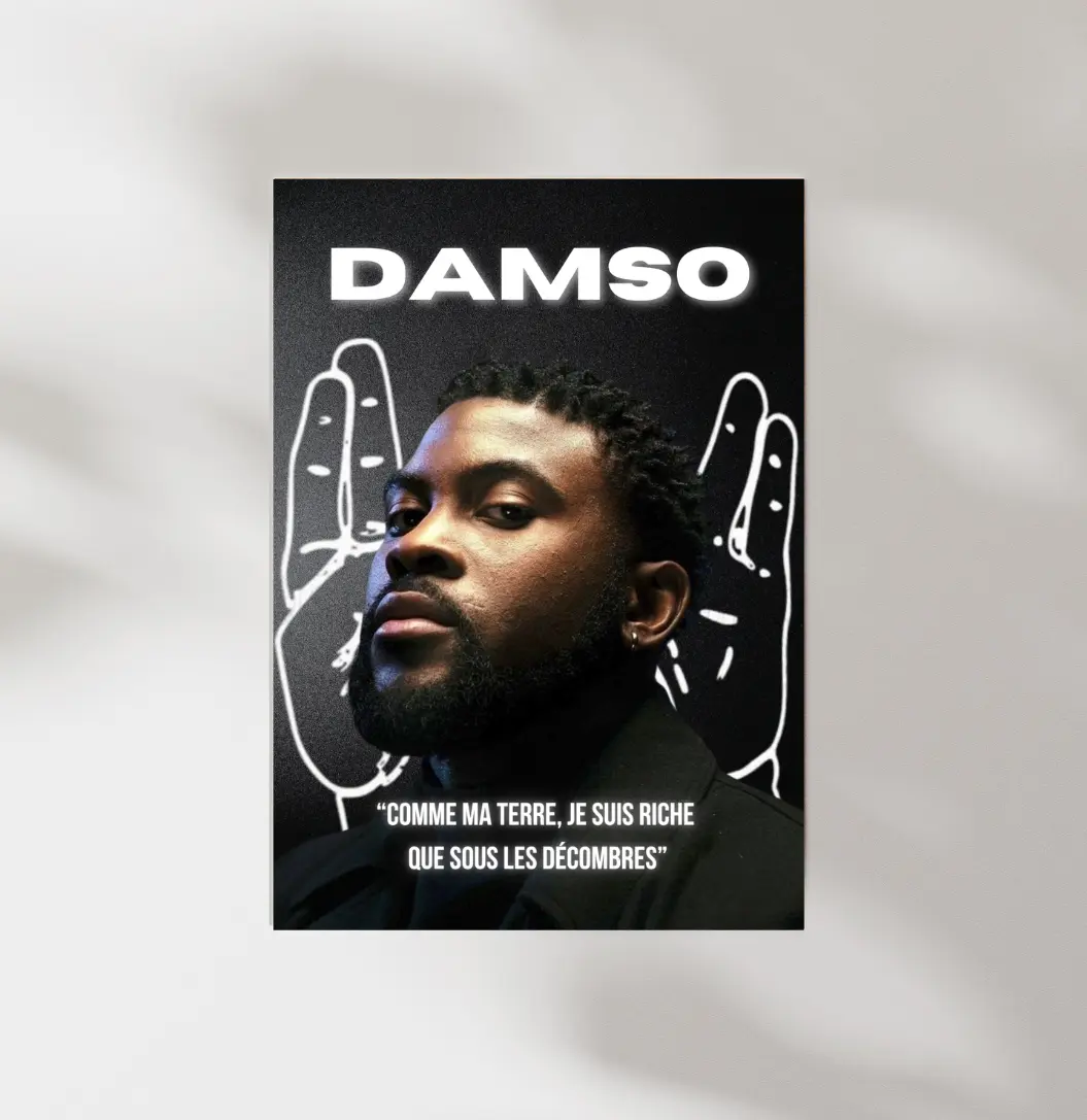 Poster Damso Rapwords